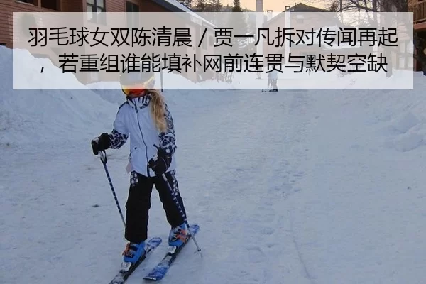 羽毛球女双陈清晨／贾一凡拆对传闻再起，若重组谁能填补网前连贯与默契空缺